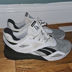 Reebok Gray and Black Nano X MENS